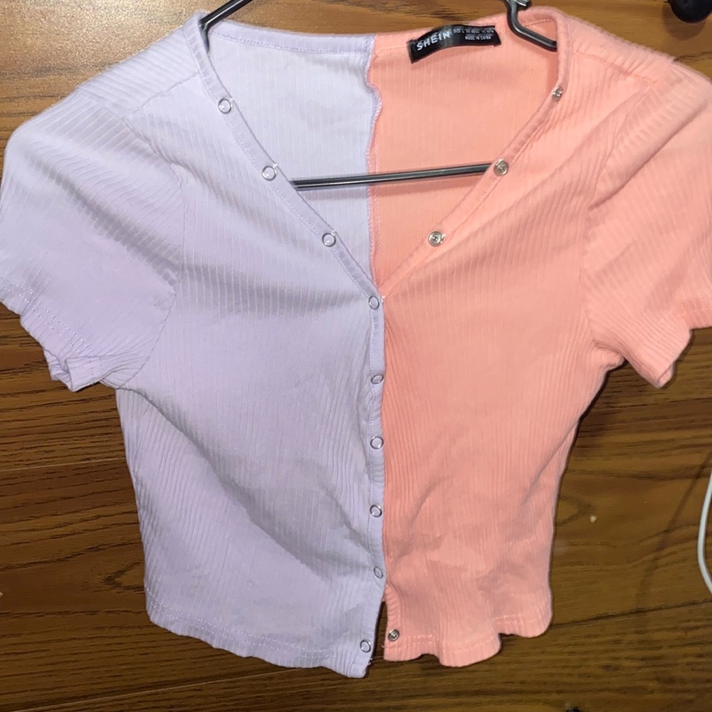 Split Color CropTop